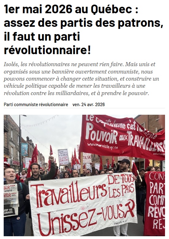 Parti communiste révolutionnaire tweet media