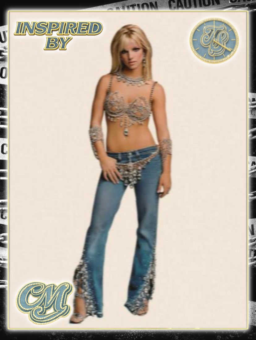CMsGearDesigns's tweet photo. New Design For @tiffstrattonwwe inspired by @britneyspears Denim &amp; Diamonds look 🦋💎

#tiffanystratton #wwe #geardesigner #wrestlinggeardesigner #britneyspears https://t.co/xiyKUgJarf