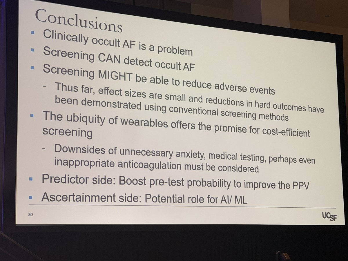 simovicst's tweet image. 🧵 Digital technologies in AF: Hype or hope?

Key takeaways from a packed session at #HRS2026 👇

1/6
🇺🇸 Americans don’t routinely recommend AF screening. ESC guidelines do — for high-risk patients (Class IIa). STROKESTOP showed a small but significant reduction in hard outcomes
