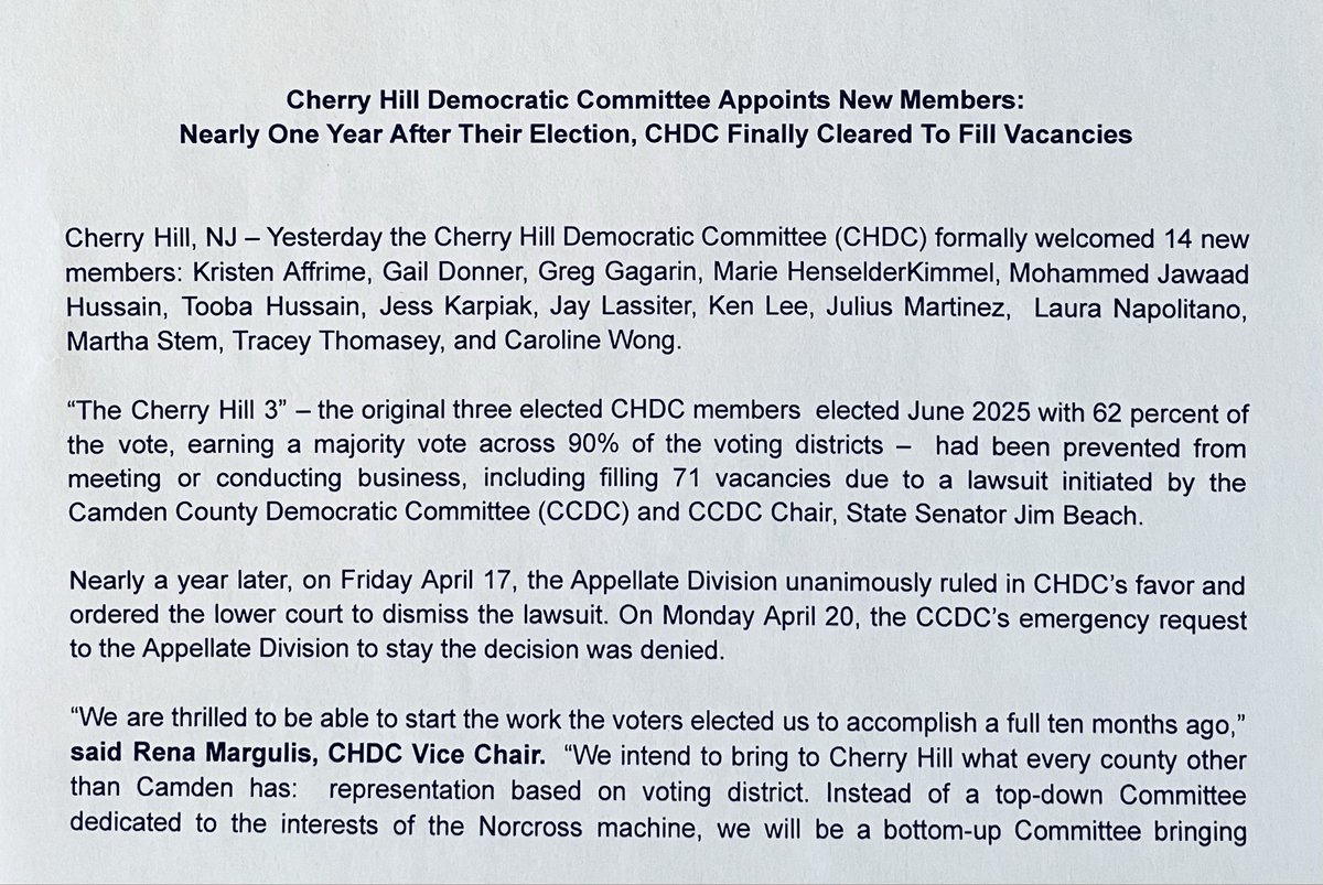 South Jersey Progressive Democrats tweet media