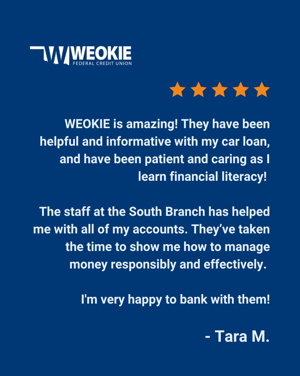 WEOKIE Federal Credit Union tweet media