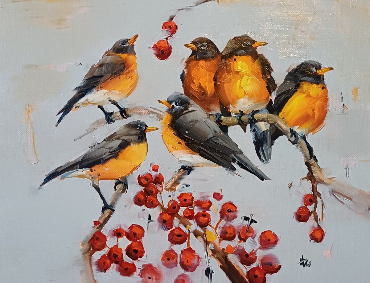 Loose brushstrokes, wet-on-wet magic, and that early-spring feeling captured on canvas. 😍🎨🐦

If you’d love to see more of my paintings and get first access to new originals, subscribe on my website 💌 see bio 

#oilpainting #allaprima #birdart #originalart #birds