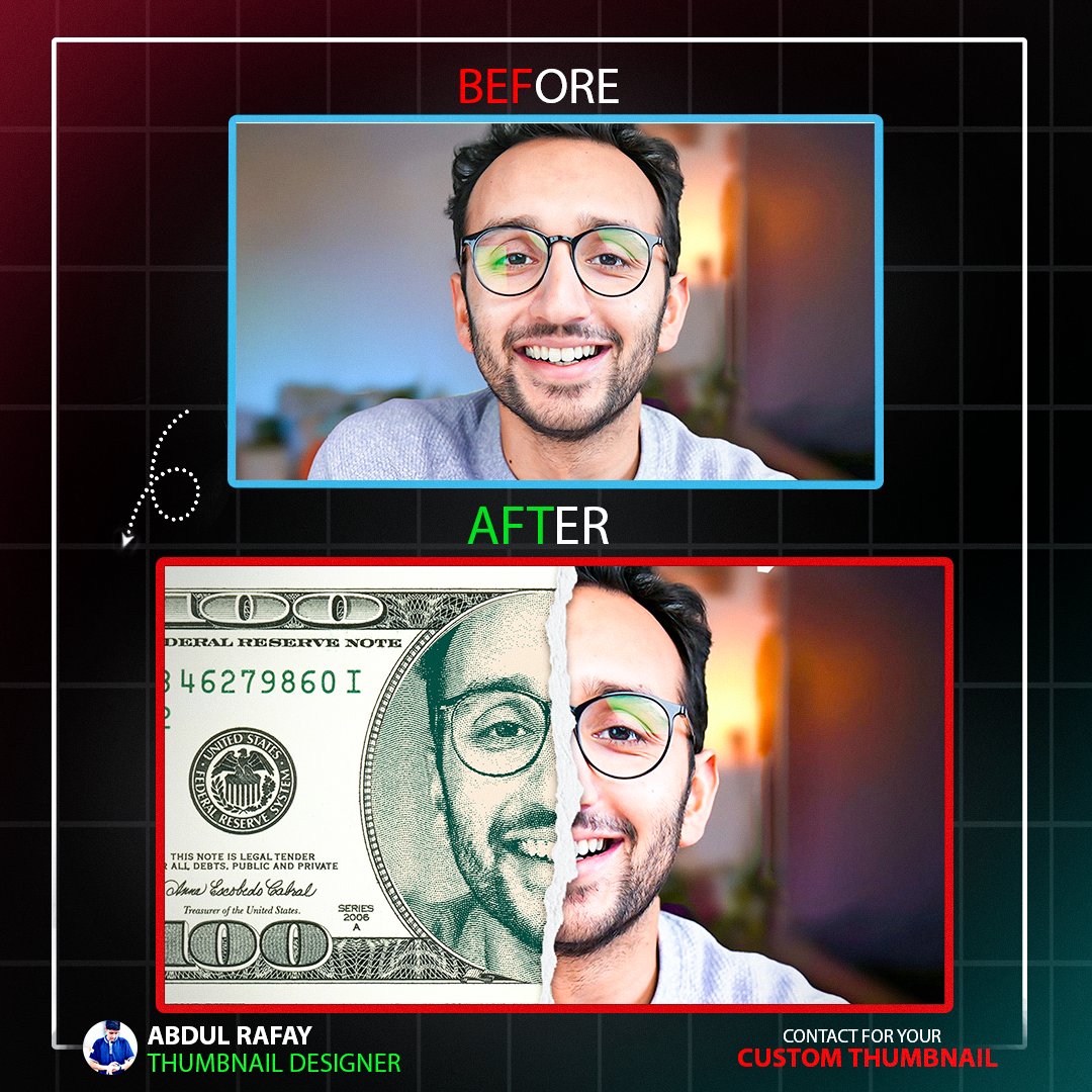 abdulgfx1's tweet image. People don't click on videos. They click on confidence and curiosity. 🎯
If your CTR is low, don't change your content—change your thumbnail.
Just finished this fresh design. Thoughts? 👇
#YouTube #Design #CreatorEconomy