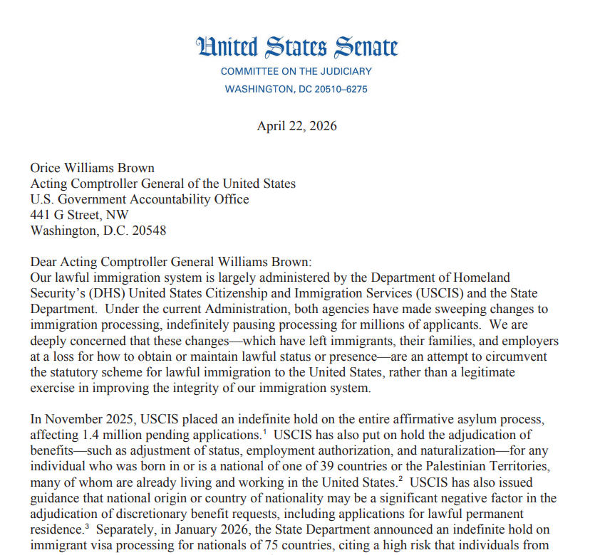 M9USA_'s tweet image. American Immigration Lawyers Association calls for probe into Trump admin actions on legal immigration

Questions processing holds, re-reviews of approved #GreenCards and #Citizenship cases.

#Immigration