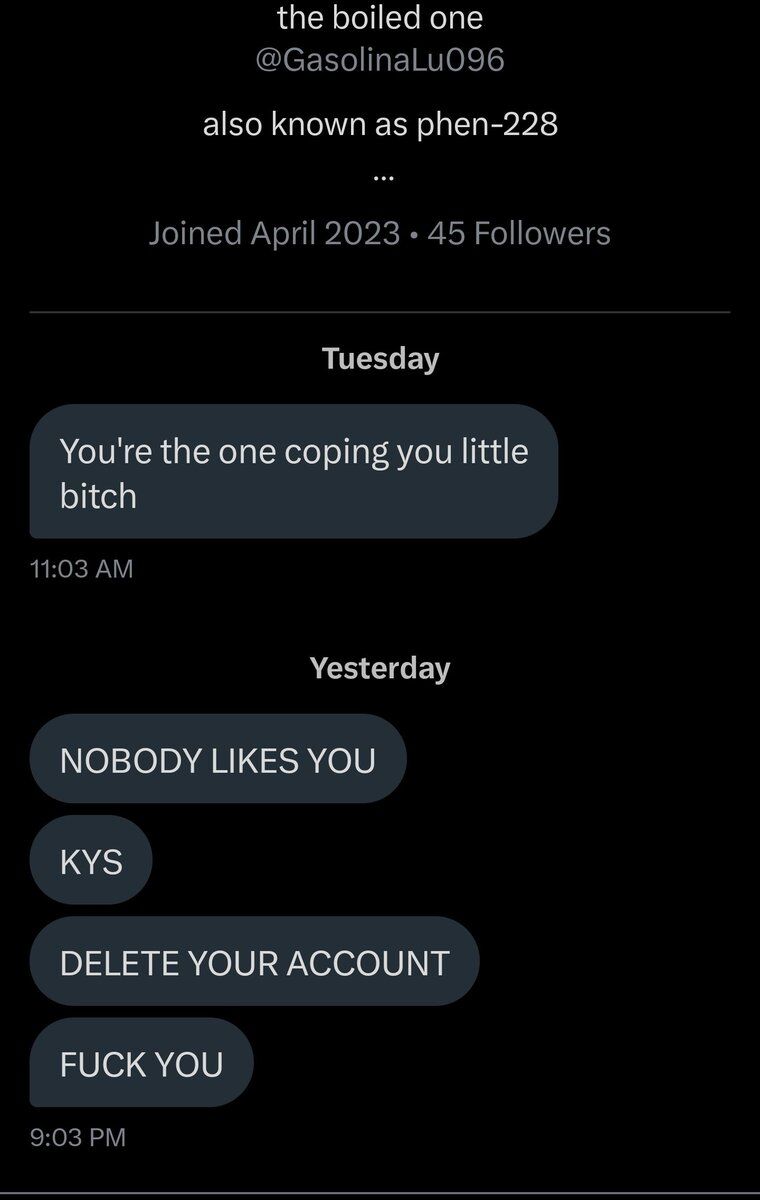 Insane Cope tweet media