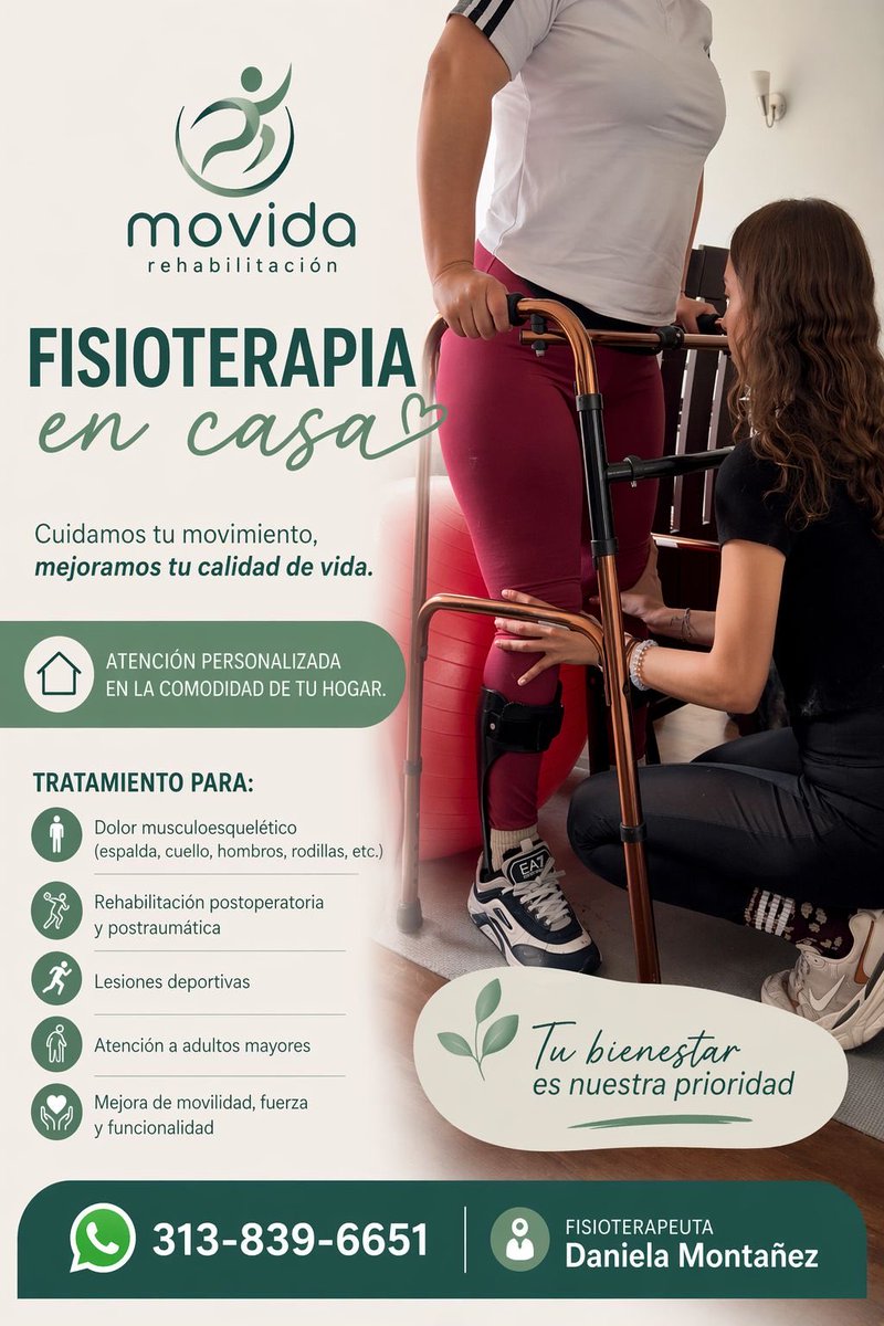 Mi hermana esta prestando terapia fisica domiciliaria, un RT porfi!