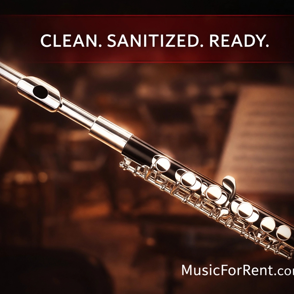 MusicForRent's tweet image. Peace of mind is as important as a perfect C-sharp. 🎺 Every instrument undergoes a rigorous cleaning and sanitation process. Quality you can trust, safety you can count on. 🎶 Rent at MusicForRent.com! #MusicForRent #CleanInstruments #QualityAssurance #MusicSafety