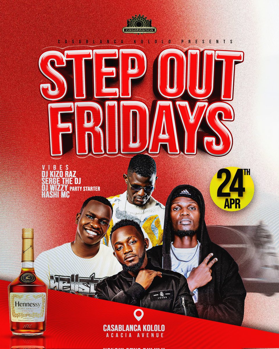CasaBlanca_kol's tweet photo. We are in #StepOut Fridays at #CasablancaKololo.
We have all your friends vibing. https://t.co/NsuqAmE3b0