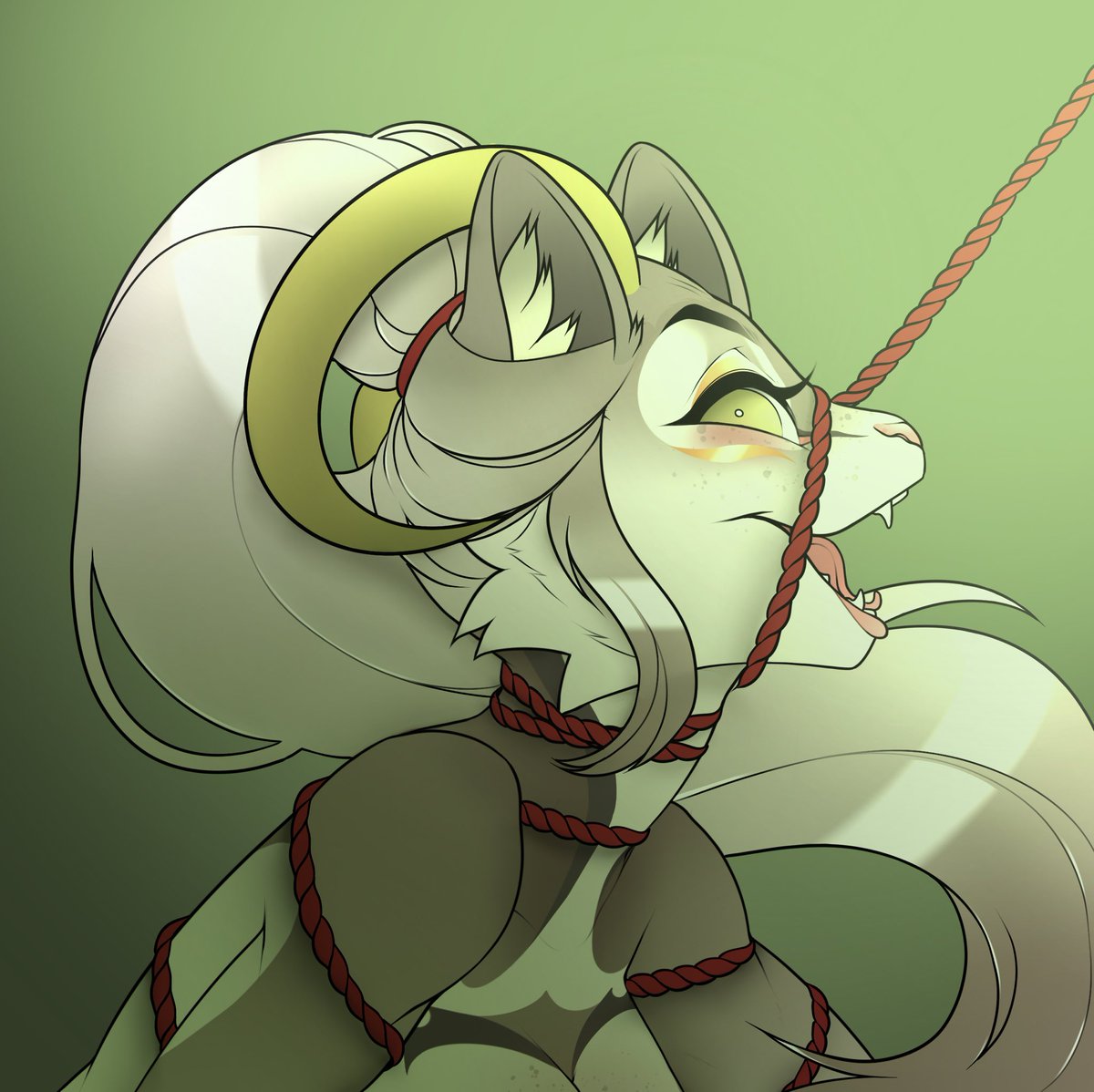 sazzy_l's tweet photo. All tied up 🤍

#furryarts #furry https://t.co/W1ZIwWW8Cq