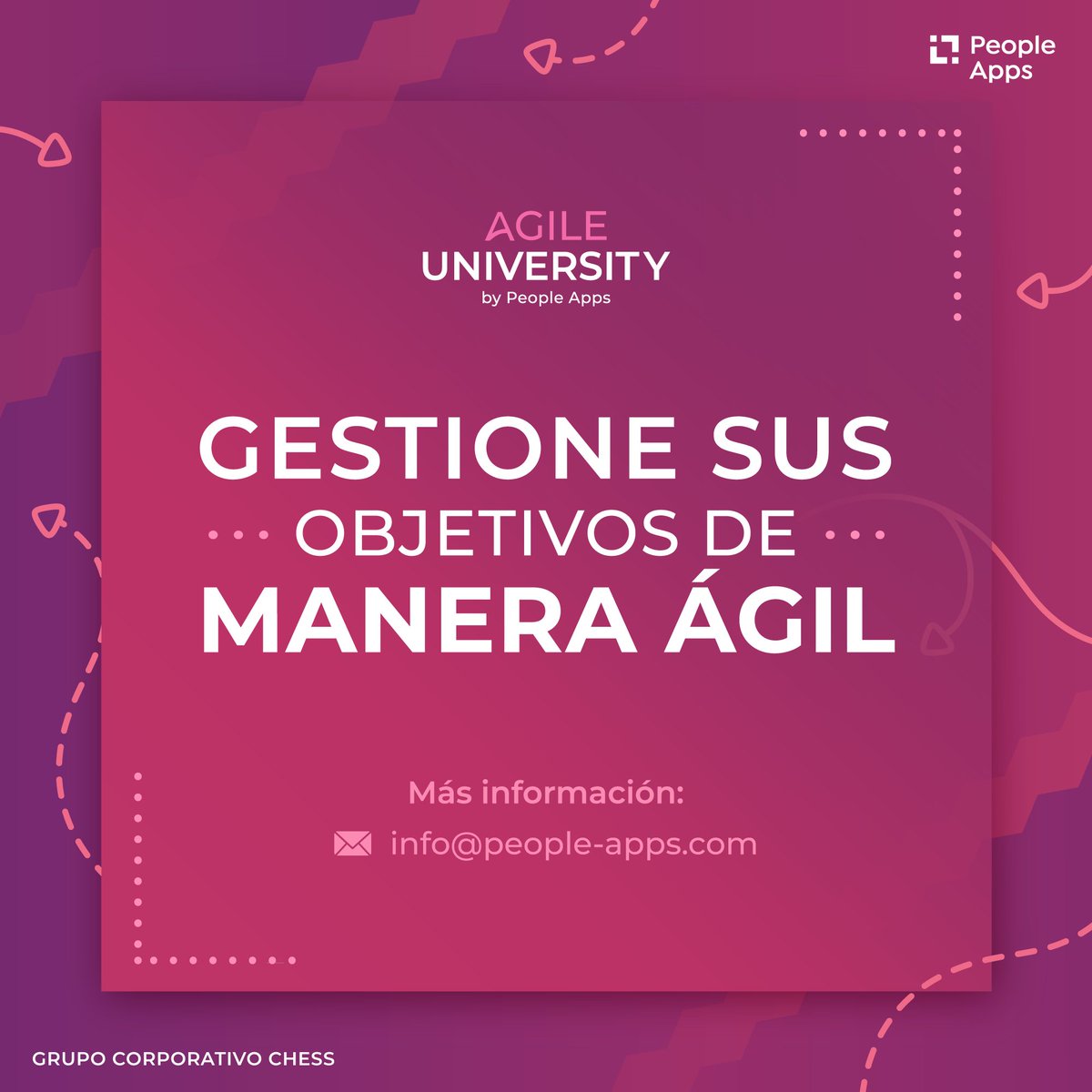 PeopleAppsLatam's tweet image. Involucre a sus colaboradores con las metas estratégicas de su organización, planteando objetivos y resultados claves con la certificación de OKR Certified Professional 🎯

#OKR #Agilidad #MetasEstratégicas #CertificacionesOficiales #AgileUniversity