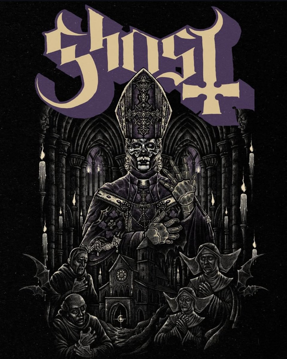 Ghostenespanol1's tweet image. Satanized congregation por Jonny Bush 

#ghostband #ghost #thebandghost