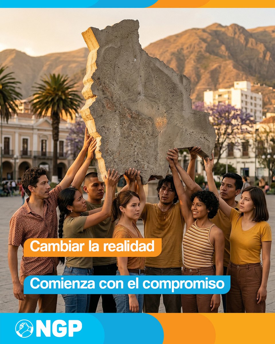 NGP_Bol's tweet photo. La política no es discurso vacío. Solo transforma cuando hay compromiso real con el cambio y decisión para hacerlo posible.
#Vision #Compromiso #Renovación #Bolivia https://t.co/iLyWTAPoUX