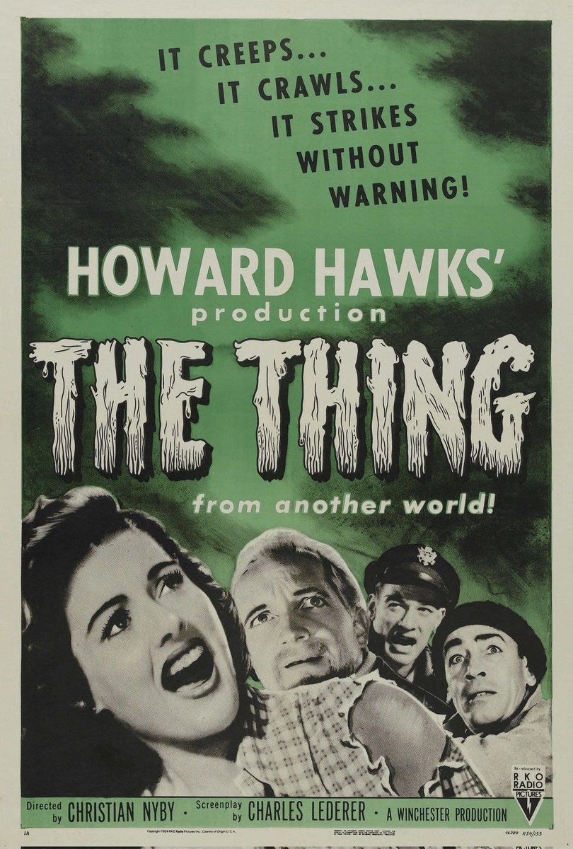JamesRibeiroJr's tweet image. I'll be watching THE THING FROM ANOTHER WORLD next on DVD.

#DVD #thethingfromanotherworld