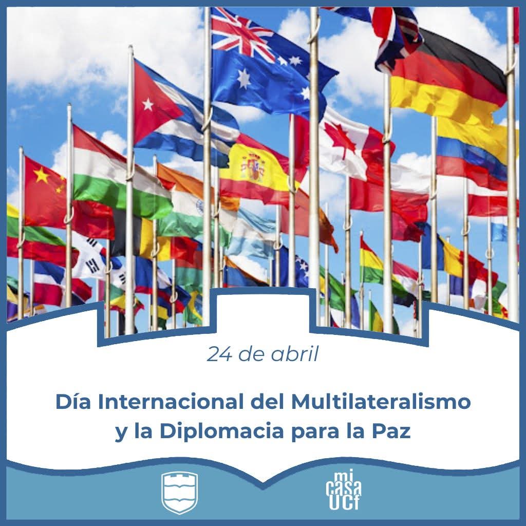 ucfgos's tweet photo. 🌍🕊️ Desde la @ucfgos  reafirmamos la importancia del diálogo, la cooperación y el respeto entre las naciones como pilares esenciales para la construcción de un mundo más justo y en paz.
🌐 El multilateralismo representa la unión de esfuerzos frente a los desafíos globales. https://t.co/XGLfGzXu3Q