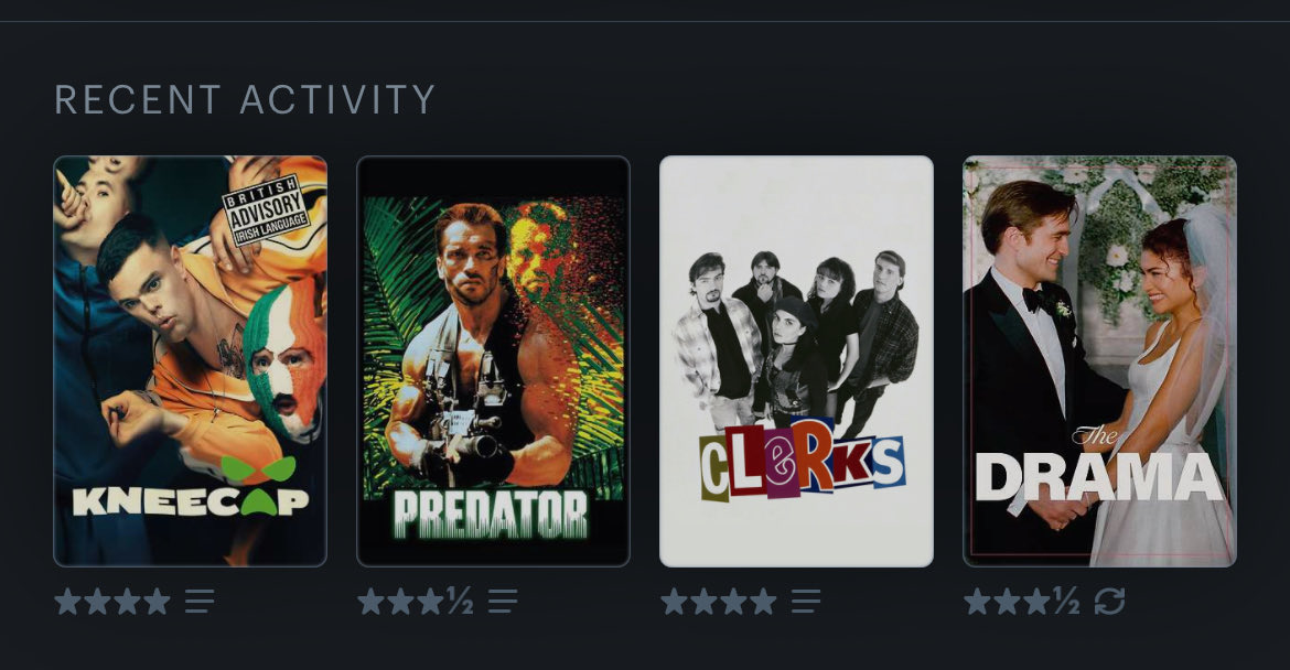 All consistently great films, I’ll take it!