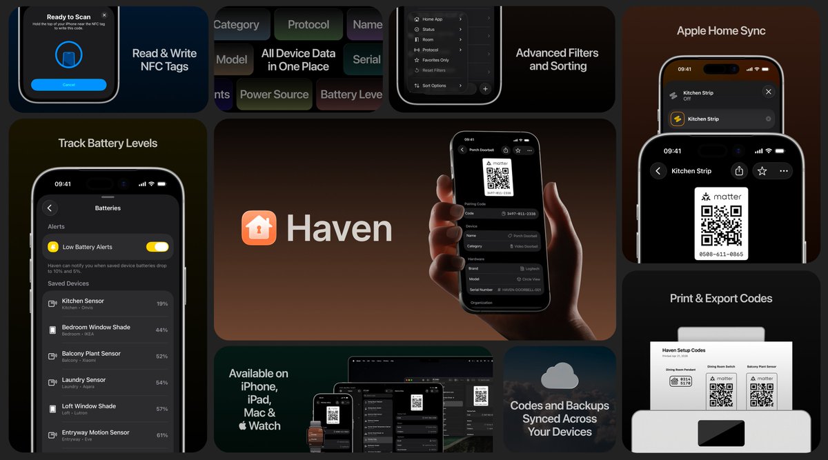 JoaoFranco_03's tweet image. About a month ago I shared Haven after getting tired of losing HomeKit/Matter setup codes

Got great feedback 🧡
Kept tweaking it since…

Just shipped Apple Home sync, so you always know which code belongs to which device

apps.apple.com/pt/app/haven-s…

#BuildInPublic #iOSDev #HomeKit
