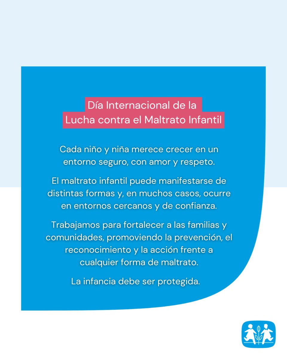 👉 Desde Aldeas Infantiles SOS promovemos el cuidado de calidad, entornos protectores, y trabajamos de manera constante para crear conciencia y garantizar la protección y el cumplimiento de los derechos de la infancia ❤️‍🩹💪

#NoAlMaltratoInfantil