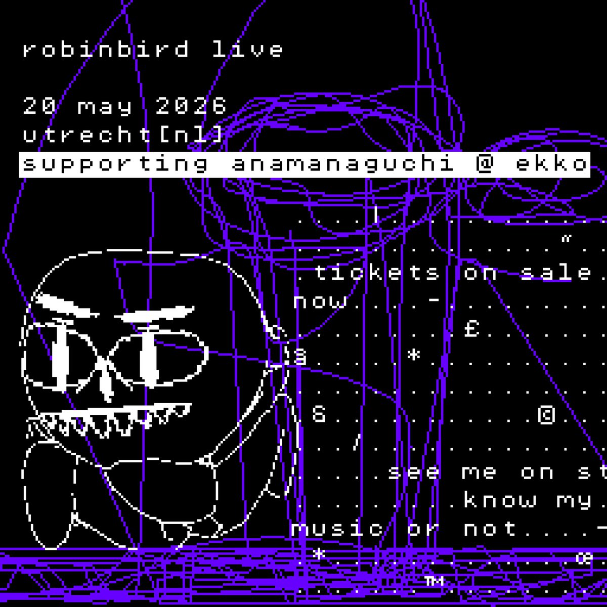 robinbirdsongs's tweet photo. really really incredibly excited to be opening for @Anamanaguchi 20 may in @PoppodiumEKKO !!! https://t.co/4IHpwdFksC