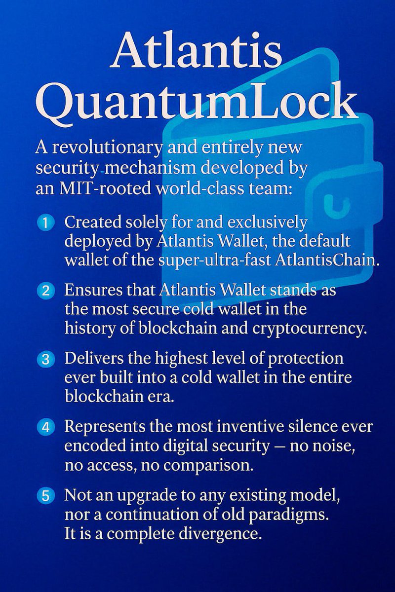 RichyATC's tweet image. #AtlantisChain will demonstrate real blockchain technology on #Security #Reliability #UsersFirst #SecuredAsset Using the #AtlantisWallet infrastructure to safeguard Users Asset Worldwide and Beyond #YourKeys #YourWallet #YourFunds #YourAsset…..

A Native Onchain Non-Custodial