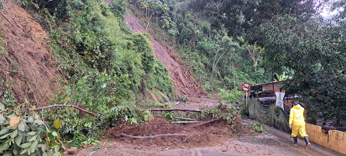 InviasOficial's tweet image. ‼️#Boyacá

⛔️Cierre total de la vía Cruce Ruta 45 – Otanche, sector La Y, por deslizamientos y flujo de lodos debido a las fuertes lluvias.

📍 Afectación entre el km 68 y el km 79. 

1/3🧵