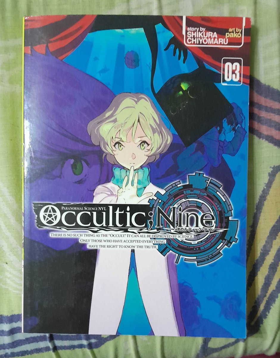 TheBruno64's tweet photo. look at what arrived in the mail today, first ever physical LN I ever own. Life is good.
#OcculticNine #ScienceAdventure #SciAdv https://t.co/W4f46wfNnH