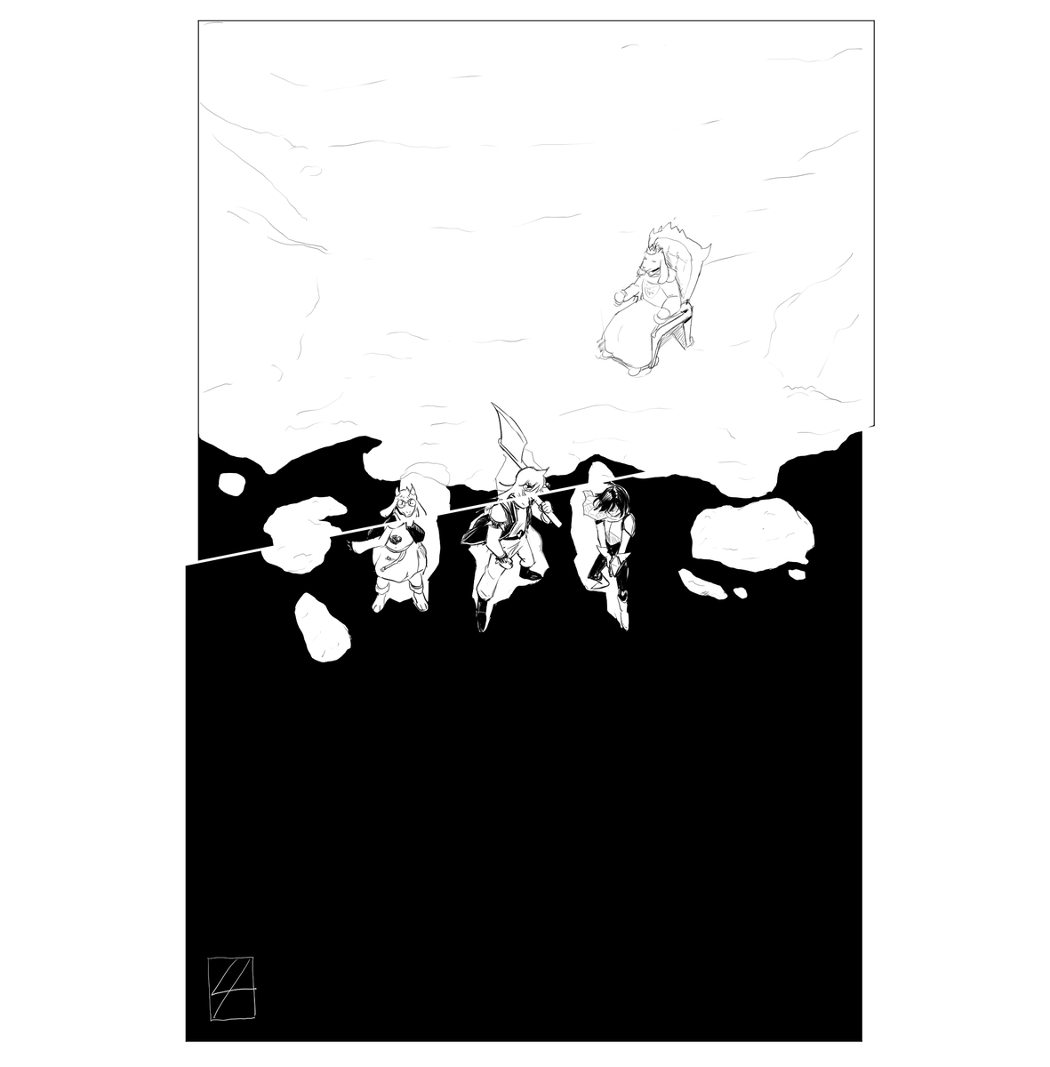 kaloydraws's tweet photo. DID IT JUST CUT THE PANEL???
#deltarune x #kagurabachi https://t.co/EpRfpK7dMj