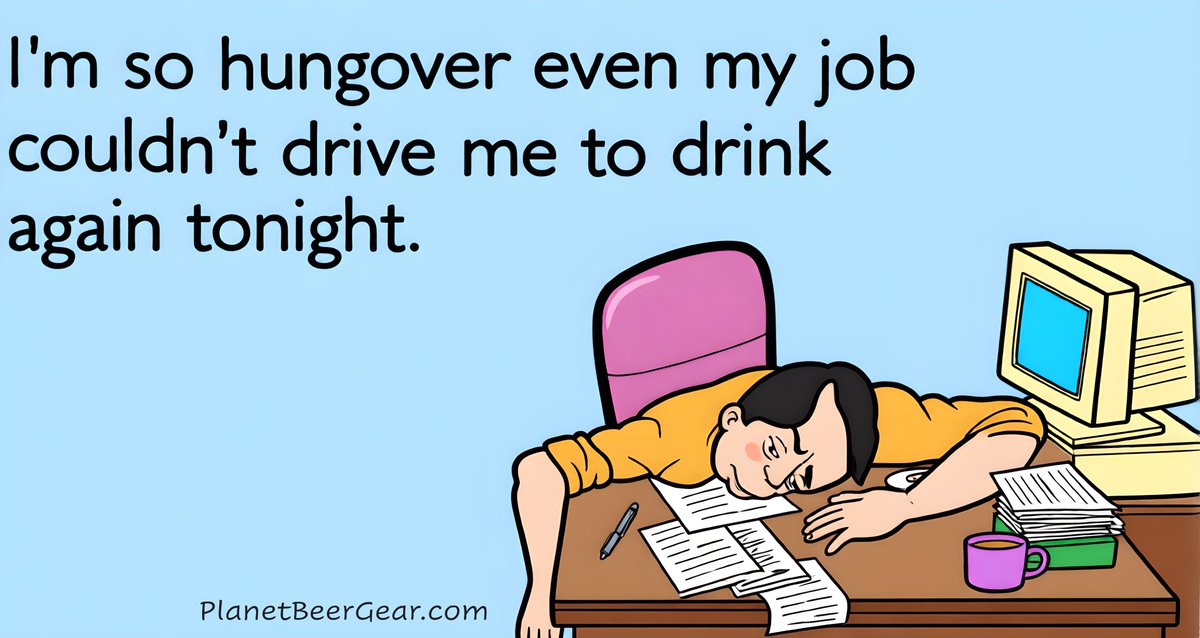 PLANETBEER1's tweet image. DAMN!..... Now that's hungover! 😵   #MondayMood #hungover