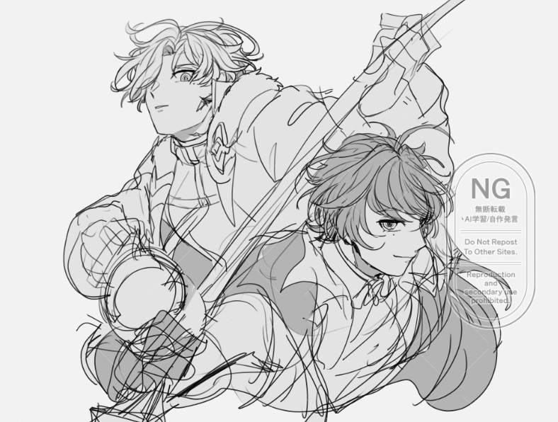コレのラフの方が良かったなあ……と思いながらのラフも乗っける(羞恥心が勝ったら消s)
https://t.co/Ya8dwdZKKU 