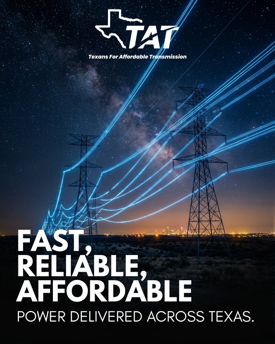 TX4Transmission's tweet image. A stronger, more independent future for Texas energy starts with competition.

Texas industry leaders, consumer voices, and innovators are supporting competition for new transmission projects.  

🔗 Learn more about us: tx4transmission.com/about-us/ #txlege #txenergy #transmission