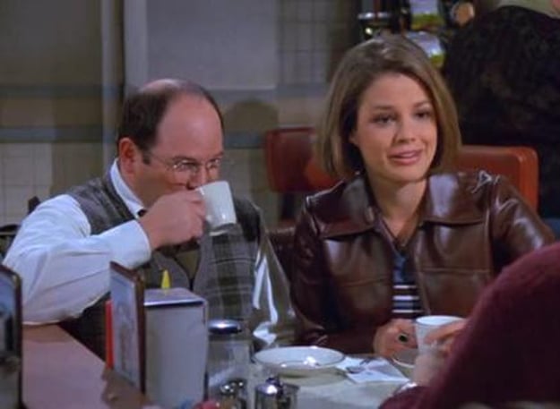 landofthe80s's tweet image. On this date in 1997, George’s new girlfriend Marcy, uses the phrase “yada yada yada” while glossing over details of her stories on an episode of Seinfeld. 

BITE-SIZED FACT | Marcy was played by actress Suzanne Cryer. #90s