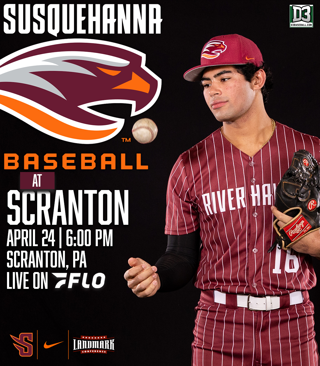 GOSusqU's tweet image. BASE | 𝐆𝐀𝐌𝐄 𝐃𝐀𝐘!!!

🆚 Scranton
🏟️ Bollinger Field
📍 Scranton, PA
🕖 6:00 p.m.
🖥 flosports.link/4t6nEN5
📈 tinyurl.com/35pfy3db

@LandmarkConf x @FloCollegeBSB 

#ALLIN x #GOSUSQU x SURIVERHAWKS.COM x #d3baseball