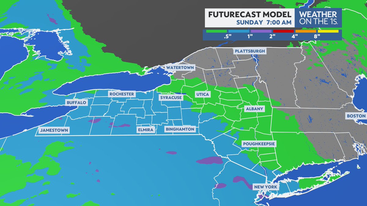 DurkinWeather's tweet image. Much of the state will get a decent bit of rain tomorrow while some get little to no rain at all.

The weather, for all, looks quieter on Sunday!

Spectrum News 1 #WxOnThe1s

#Buffalo #Rochester #Syracuse #Albany #HudsonValley #Binghamton #Watertown #NYwx