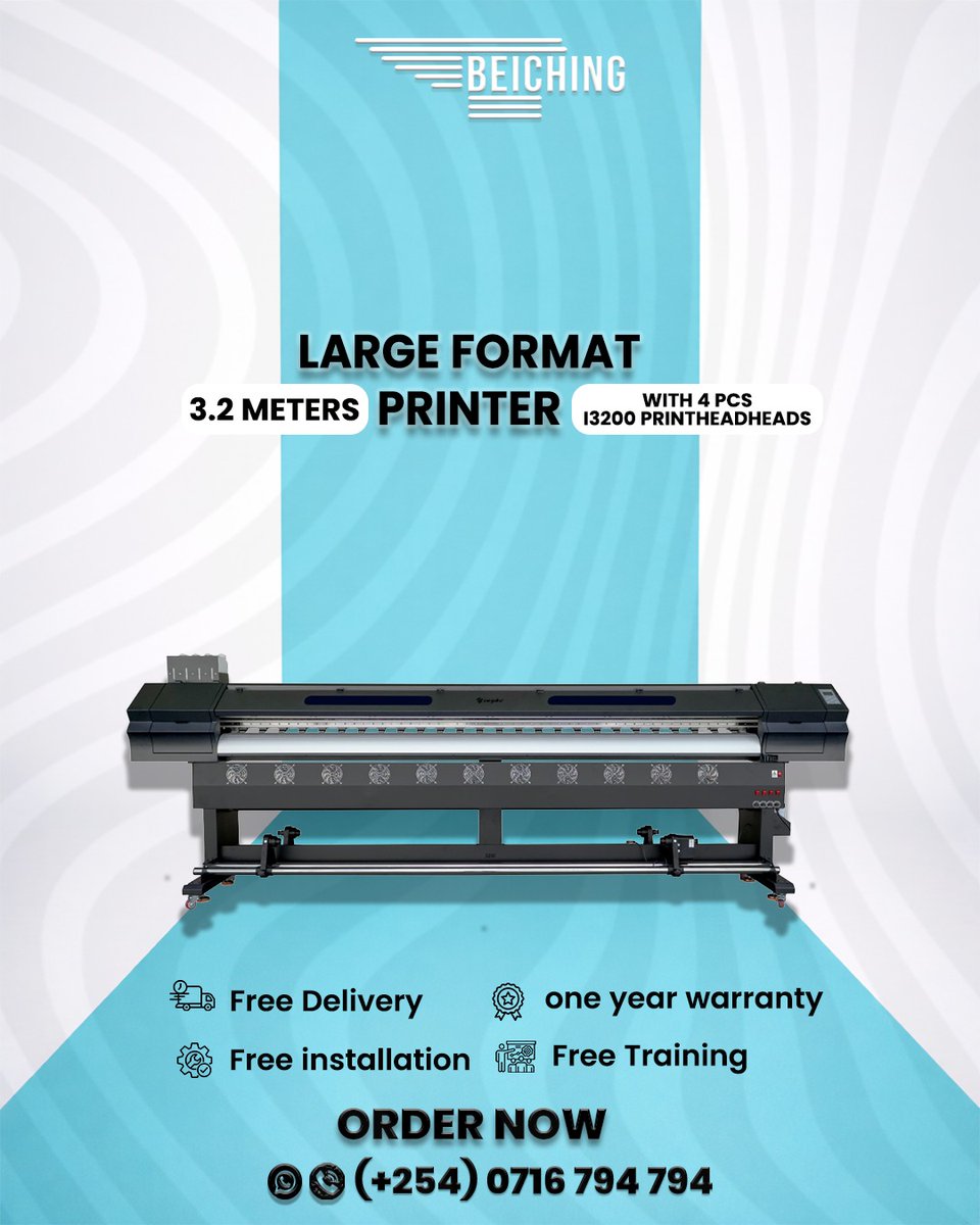 beichingKe's tweet image. 🚀 3.2M LARGE FORMAT PRINTER

💎 HIGH SPEED &amp;amp; HIGH PRECISION
🛡️ INDUSTRIAL PERFORMANCE
⚡ PERFECT FOR BULK PRINTING
📞 0716794794
BEICHING KENYA
#LargeFormatPrinting #PrintingBusiness #Signage #BannerPrinting #BeichingKenya