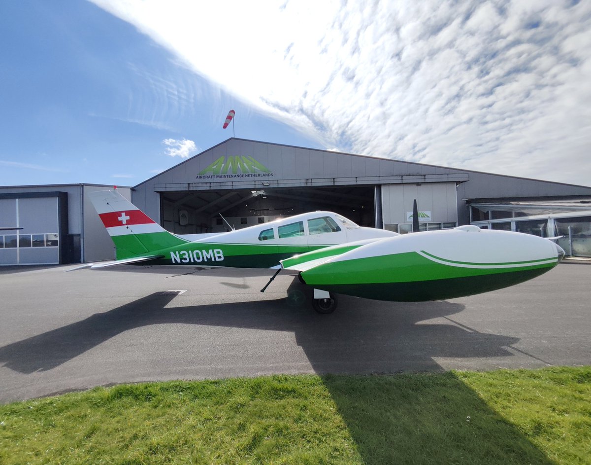 AircraftMN's tweet photo. We werkten onlangs aan een echte klassieker: de Cessna 310F uit 1961 ✈️
Tijdens de jaarlijkse inspectie zorgde ons team voor top veiligheid en prestaties.
Annual inspectie nodig? Email => info@amnetherlands.nl https://t.co/ge8DeCJHyl
