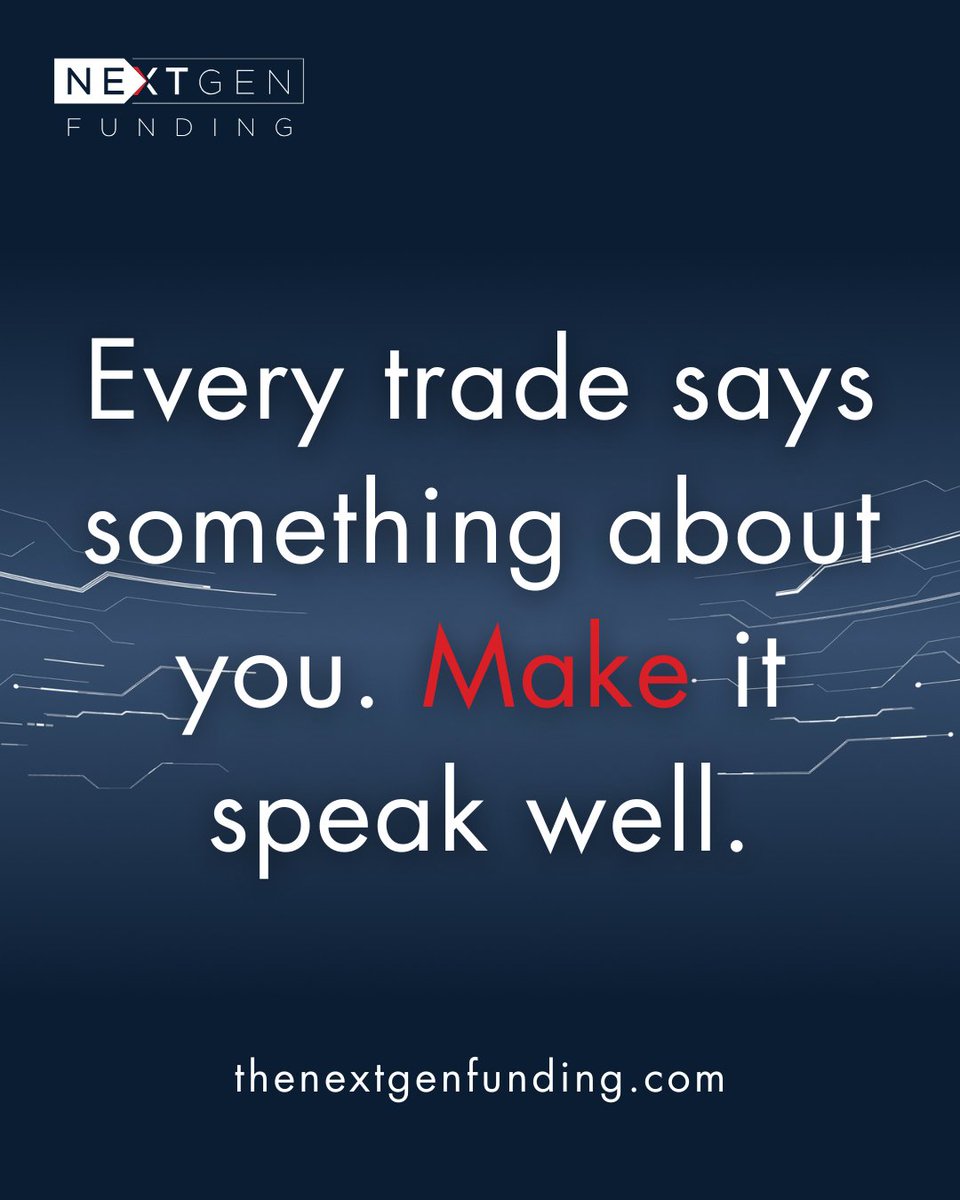 ngfunding's tweet photo. Every trade reflects your discipline. 📊
Make it count, stay consistent, and let your results speak.
#NextGenFunding #TraderMindset #TradingDiscipline #FundedTrader #PropTrading #TradeSmart #ForexTraders #ConsistencyWins https://t.co/4SId04LMzO