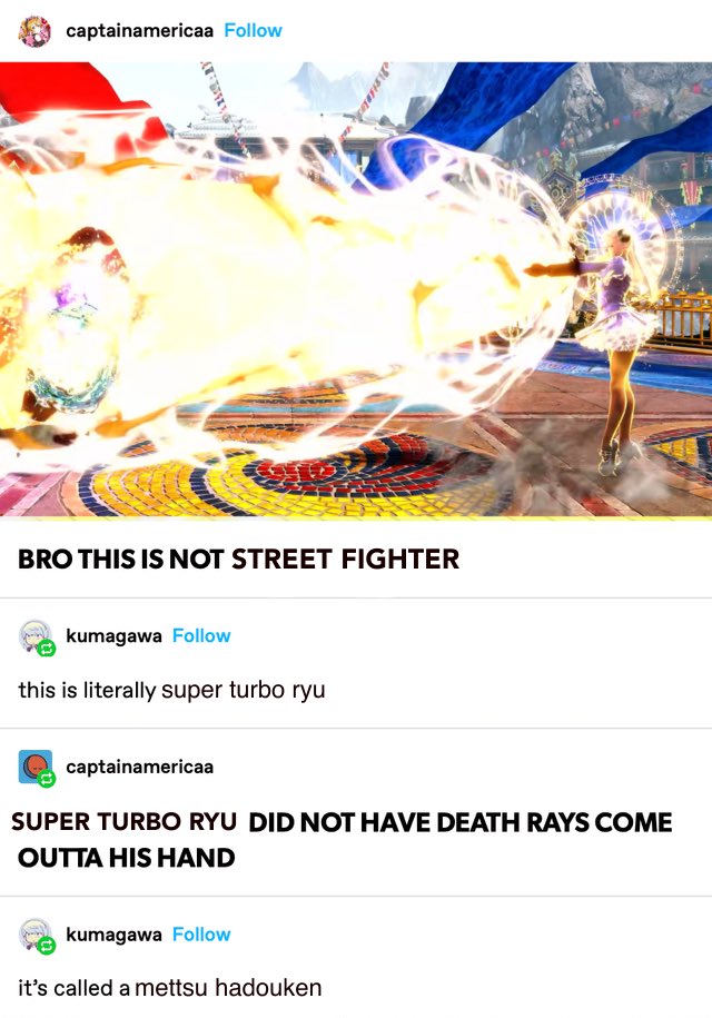 That’s still Street Fighter

RIP James