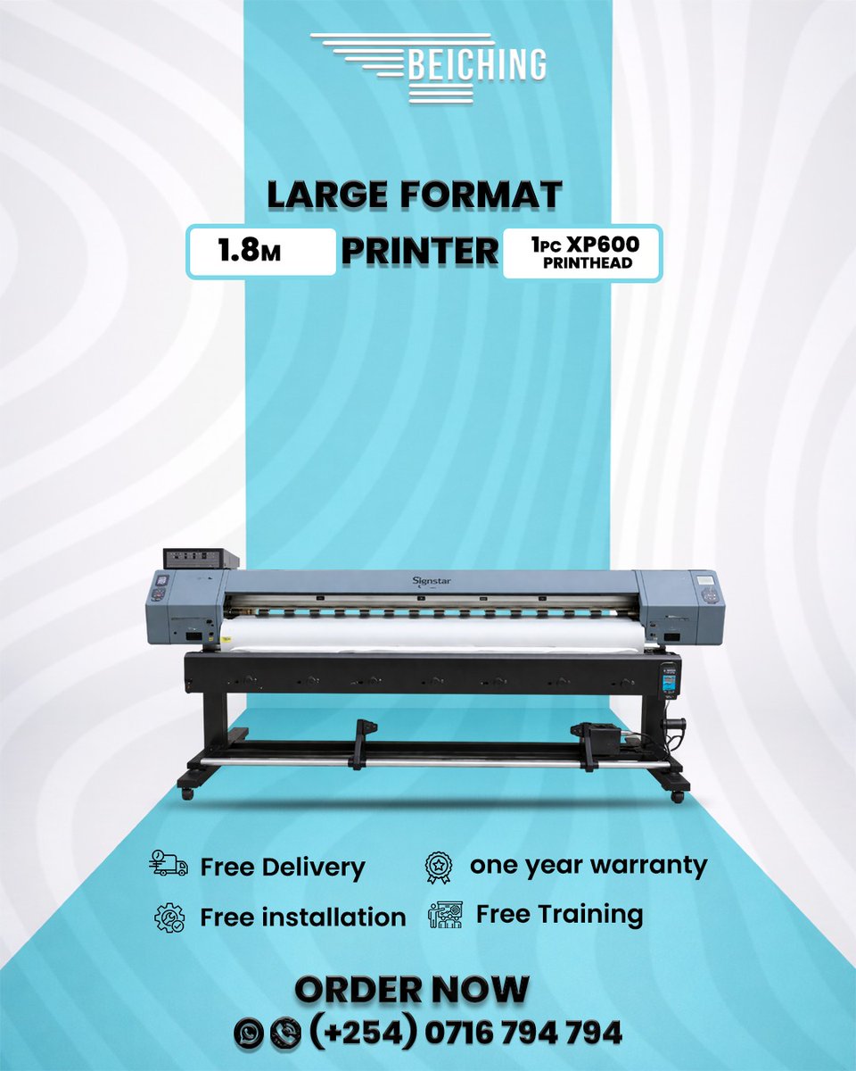 beichingKe's tweet image. 🚀 1.8M LARGE FORMAT PRINTER

💎 SHARP &amp;amp; VIBRANT PRINTS
🛡️ RELIABLE &amp;amp; DURABLE
⚡ PERFECT FOR STARTERS

📞 0716794794
BEICHING KENYA

#LargeFormatPrinting #PrintingBusiness #Signage #BannerPrinting #BeichingKenya