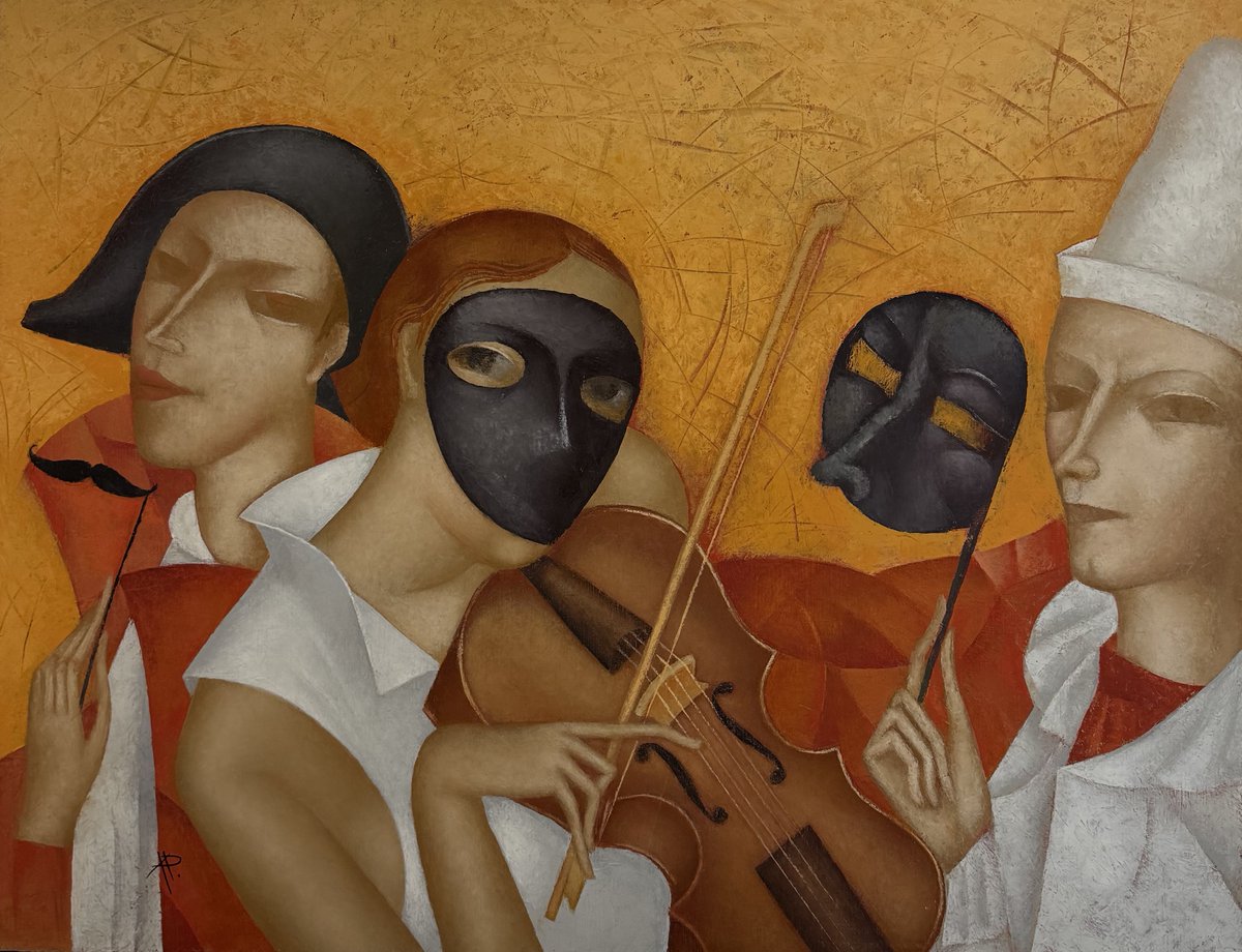 baranowart's tweet photo. “Carnival” by Nikolay Reznichenko
90 cm × 70 cm

Masked faces drift through orange light, while a violin quietly holds the room together.

https://t.co/GPeBewhU3K

#BaranowArt #FineArt https://t.co/bUaKk3WdGJ