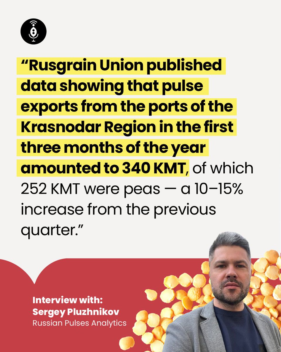 GlobalPulsesGPC's tweet image. Sergey Pluzhnikov, CEO of Russian Pulses Analytics, shares a picture of Russian pulses as we move into the seeding season.

pulsepod.globalpulses.com/trade-talk/pos… 

#GPC #Pulses #RussianPulses #Peas #ChinesePeas