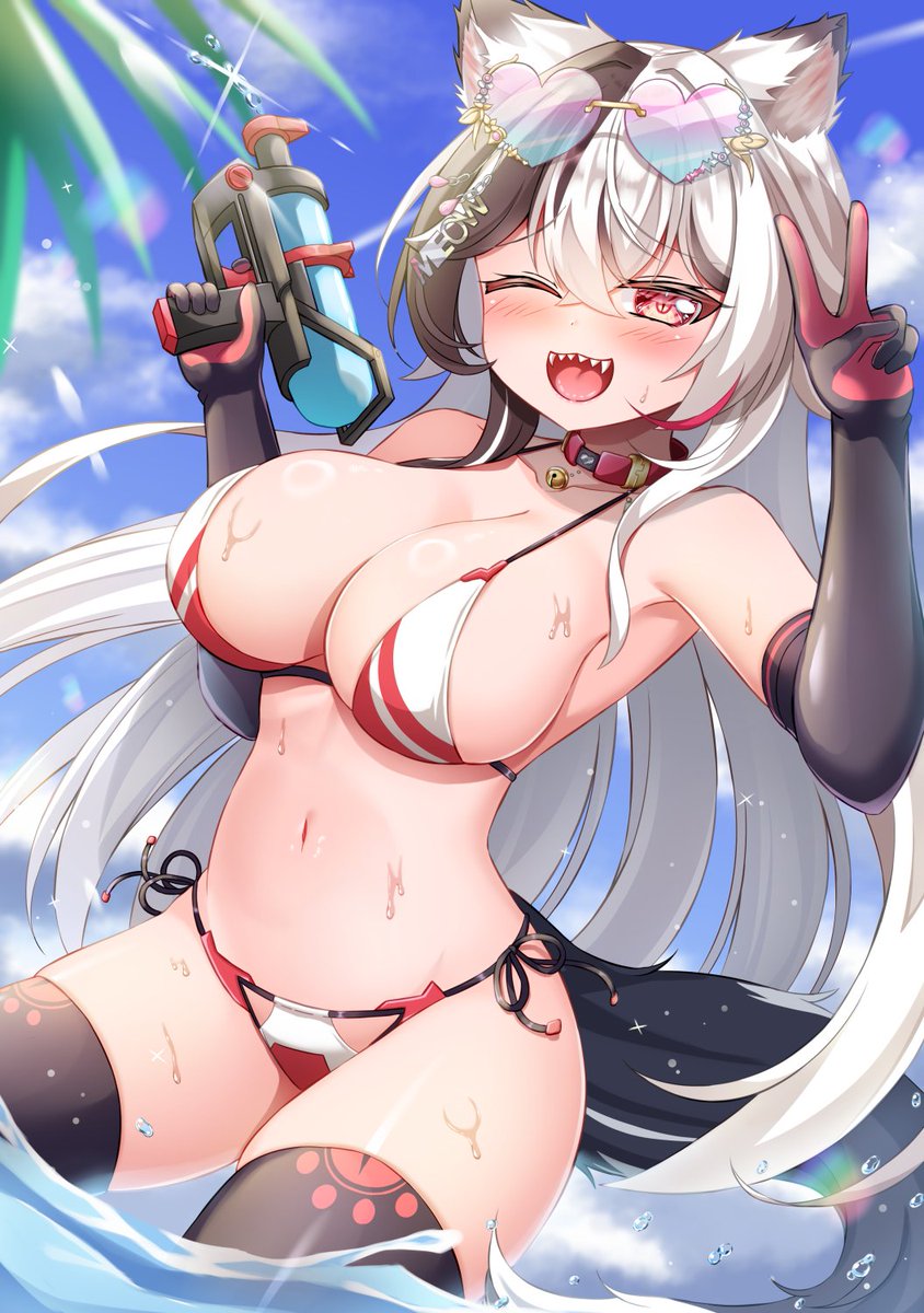 #なんの脈絡もなく水着イラストを再掲して最近フォローしてくれたフォロワーを怖がらせましょう 