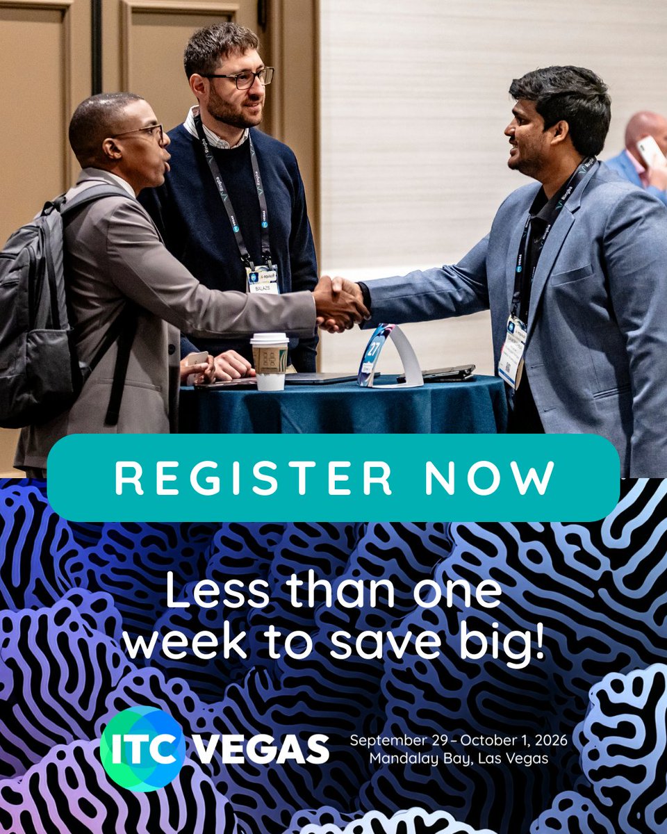 insuretechnow's tweet photo. Super Saver pricing is coming to a close. 
Register by 11:59 PM PST on Wednesday, April 29, to save $1,100+ on your ITC Vegas pass before prices increase on Thursday, April 30. 

Register now: https://t.co/sQgVbYrCPC https://t.co/sqDADMsM3B