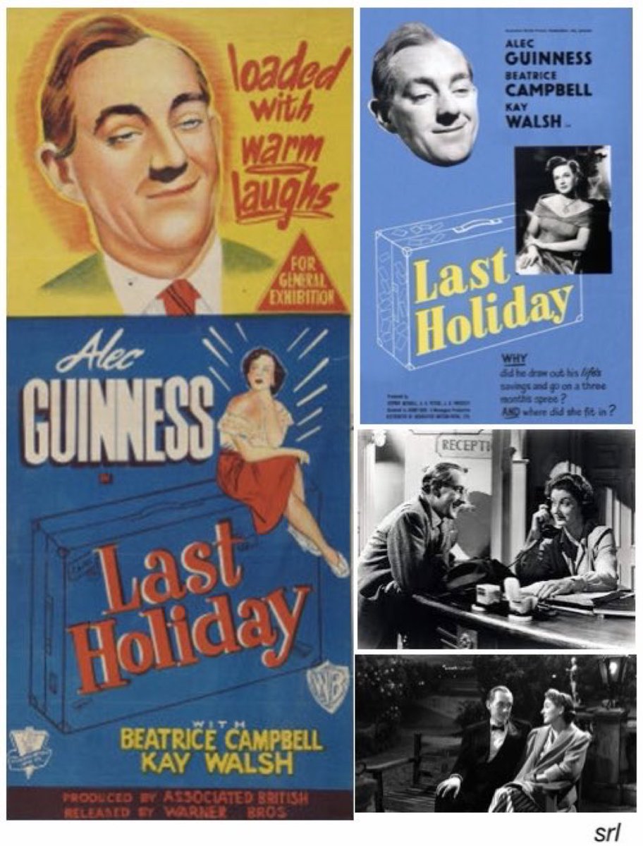 SaveRedlandLibr's tweet image. 2:45pm TODAY on @TalkingPicsTV  👌Worth a Watch👌

The 1950 #Comedy #Drama film🎥 “LAST HOLIDAY” directed by Henry Cass from a screenplay by JB Priestley

🌟 Alec Guinness, Beatrice Campbell, Brian Worth, Kay Walsh, Bernard Lee, Wilfrid Hyde-White, Sid James