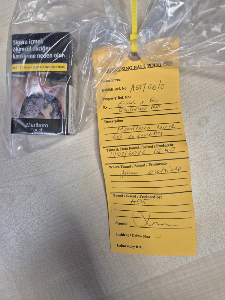 SoTCityCouncil's tweet photo. We’ve ordered a shop to close after 1,200 packs of illegal tobacco were seized.

Our Trading Standards team found a store in Burslem was selling illegal tobacco despite repeated warnings.

We’re cracking down on illegal tobacco.

Read more here: https://t.co/BPTIpfsw4f https://t.co/52JBZmR5il