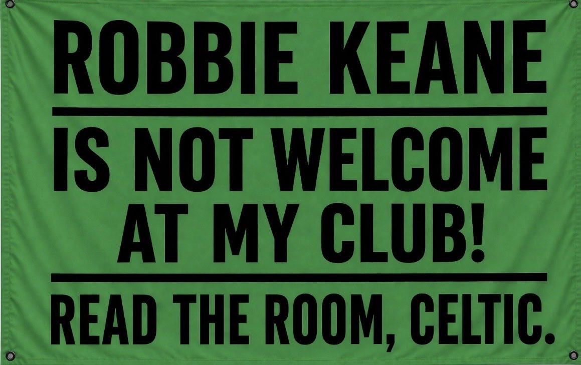 SaynotoRobbieKeaneatCeltic tweet media