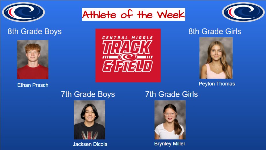 CMS_Activities's tweet photo. Congratulations to this week's athletes! https://t.co/eF0yWImNN4