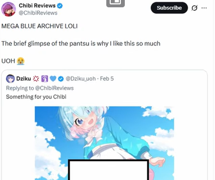 KiwiFarmsDotNet's tweet photo. @FakeTaxedBrass Chibi Reviews appears to be upset over posts made on a site that is not the Kiwi Farms, or rather people's reactions to that post on the Kiwi Farms.

More info about Chibi Reviews on the Kiwi Farms.
https://t.co/5MpepMcmXU https://t.co/5mx7pfXskt