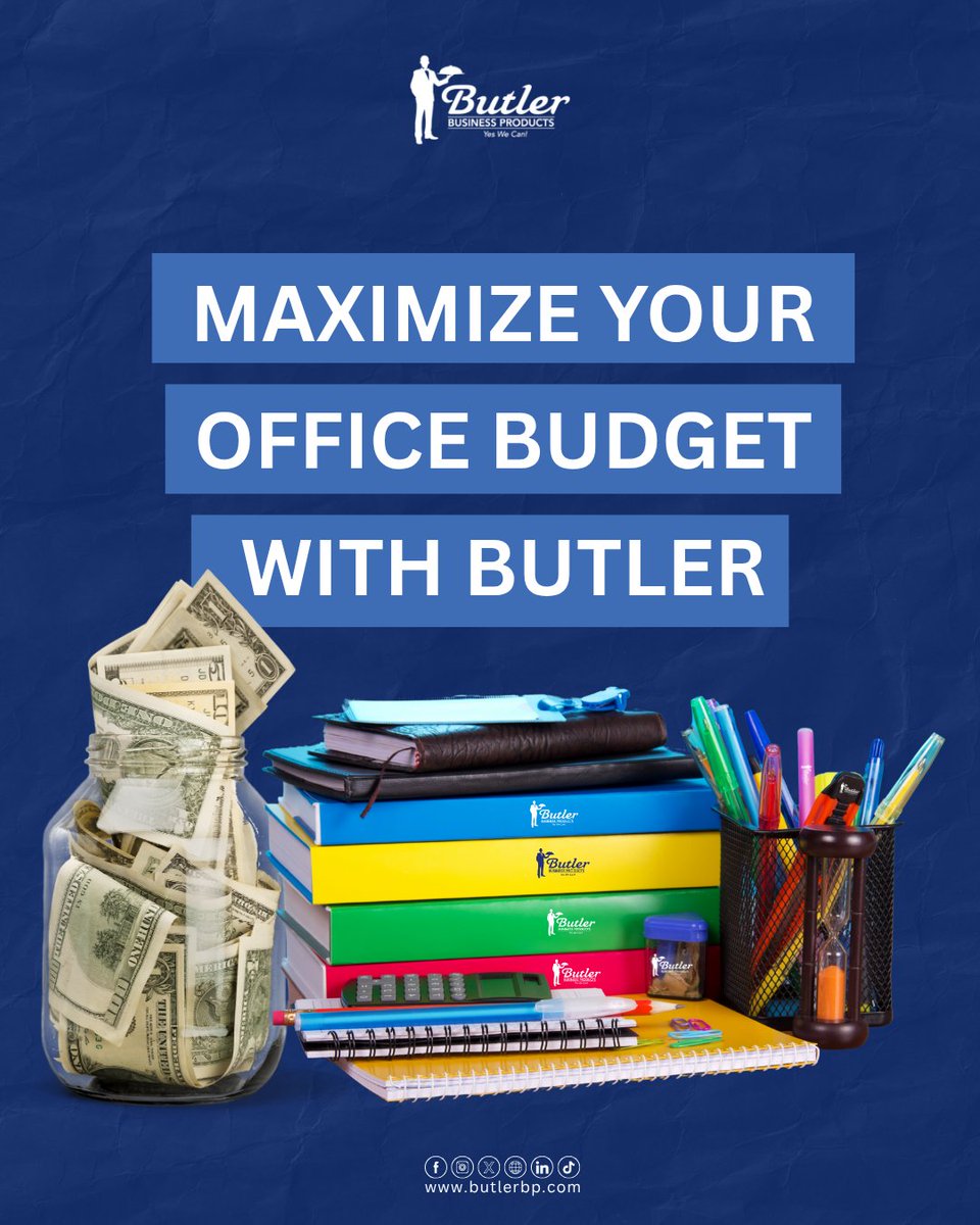 ButlerBusiness's tweet image. 💰 Stop overspending on office supplies, your budget deserves better.

Your Butler’s ready. Are you?
Shop smart at shop.butlerbp.com

#OfficeEssentials #OfficeProducts #OfficeFurniture #OfficeSupport