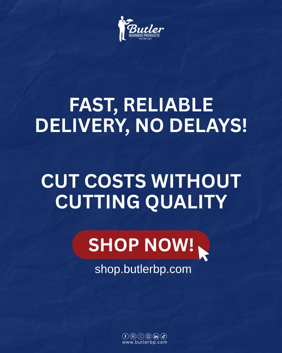 ButlerBusiness's tweet image. 💰 Stop overspending on office supplies, your budget deserves better.

Your Butler’s ready. Are you?
Shop smart at shop.butlerbp.com

#OfficeEssentials #OfficeProducts #OfficeFurniture #OfficeSupport