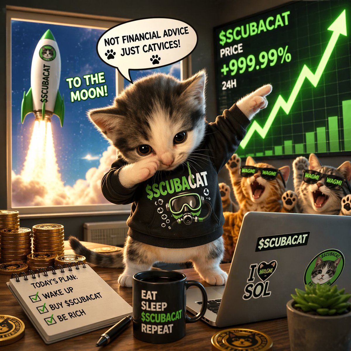 Malla5797's tweet photo. Not financial adviceβ¦
just cat instincts πΎπ
$SCUBACAT to the moon π
ππ± #SCUBACAT #SOL https://t.co/eYoyKrjzkp