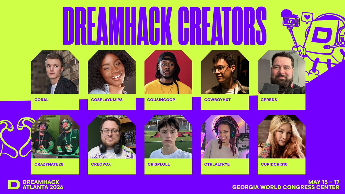 DreamHack's tweet photo. https://t.co/VzvaahV8Hl